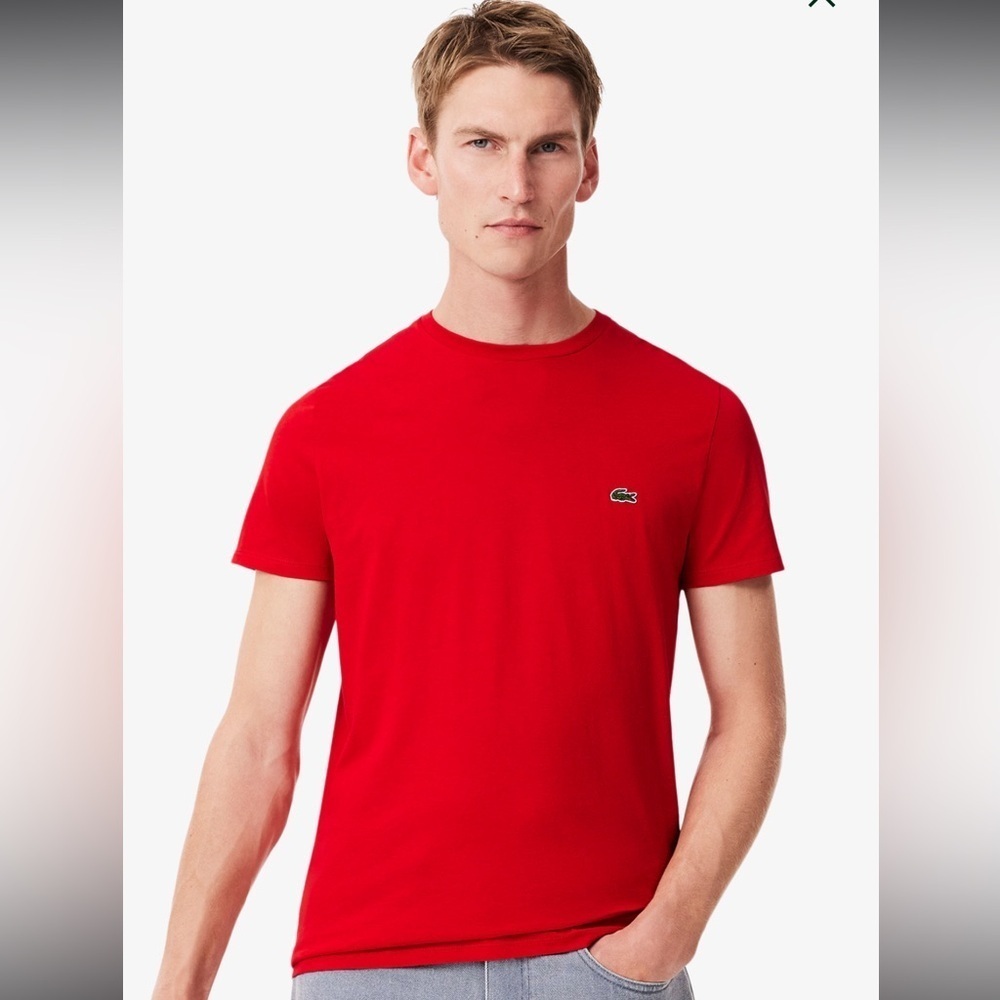 Lacoste Men's Pima Cotton T-Shirt. New
